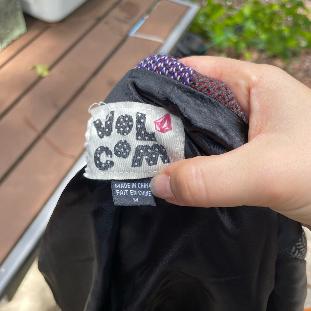Checkerboard plaid retro volcom coat - Picture 4 of 4